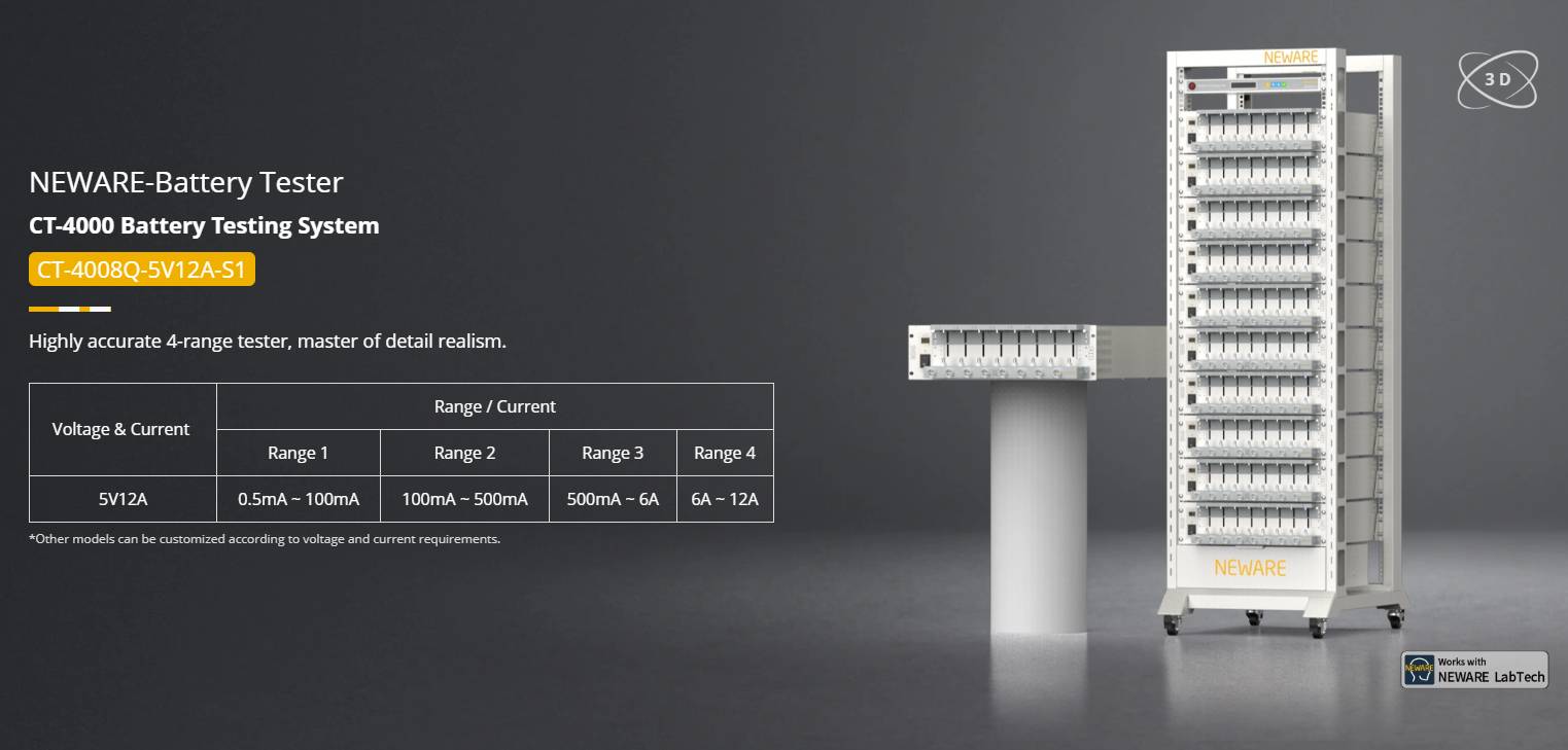 NEWARE-battery tester-CT-4008Q-5V12A-S1
